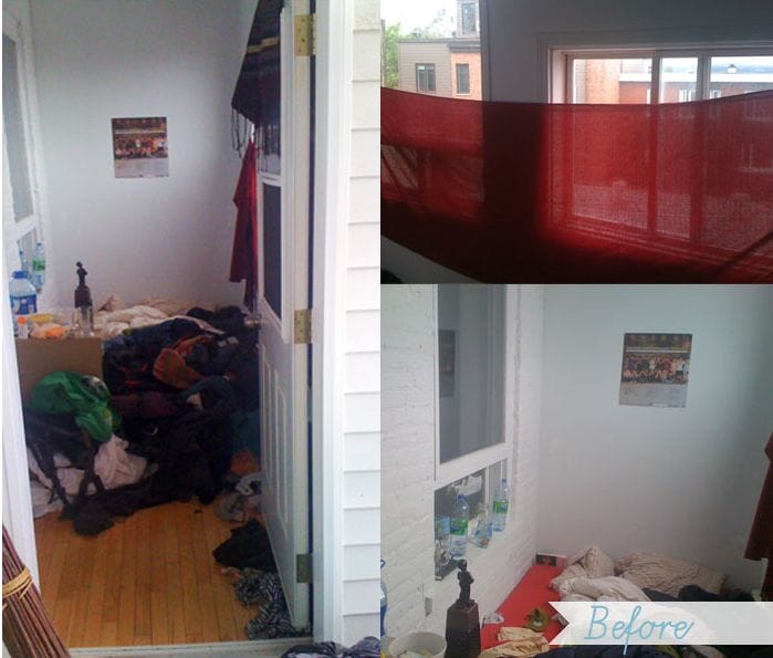 El "antes y después" de una sala de estar