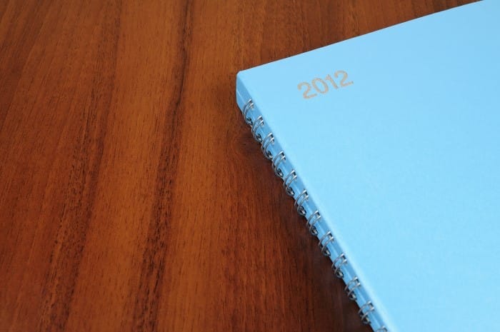 Nueva colección de agendas y calendarios MUJI 2012