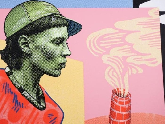 fachada edificio arte callejero