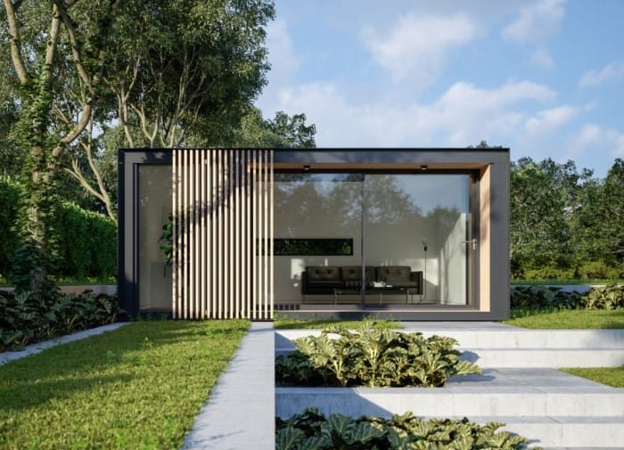 espacio ecológico prefabricado para jardín