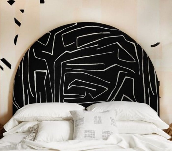 cabecero mid century modern negro