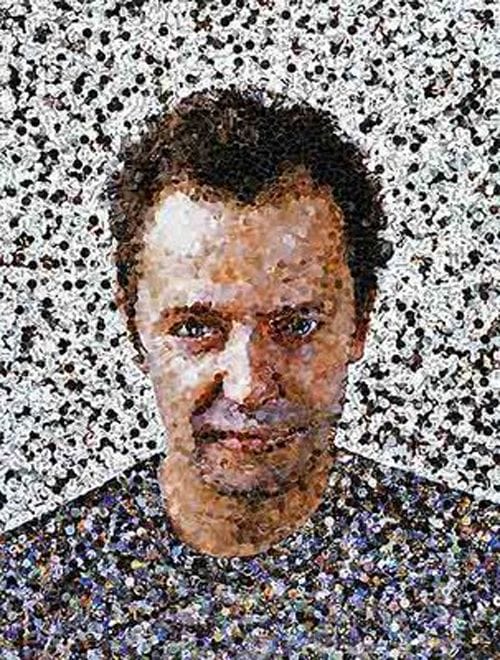 autorretrato de vik muniz autorretrato recortes papel revista artista brasileño vik muniz