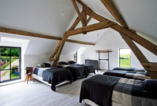 dormitorio granero reformado caa borgoña francia