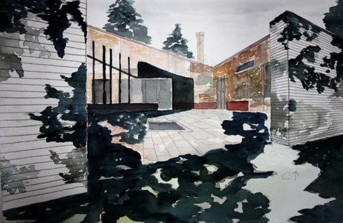 dibujo casa alvar aalto arquitecto nordico