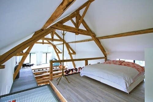 dormitorio planta alta granero reformado borgoña francia