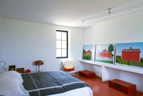 dormitorio granero reconvertido casa borgoña francia