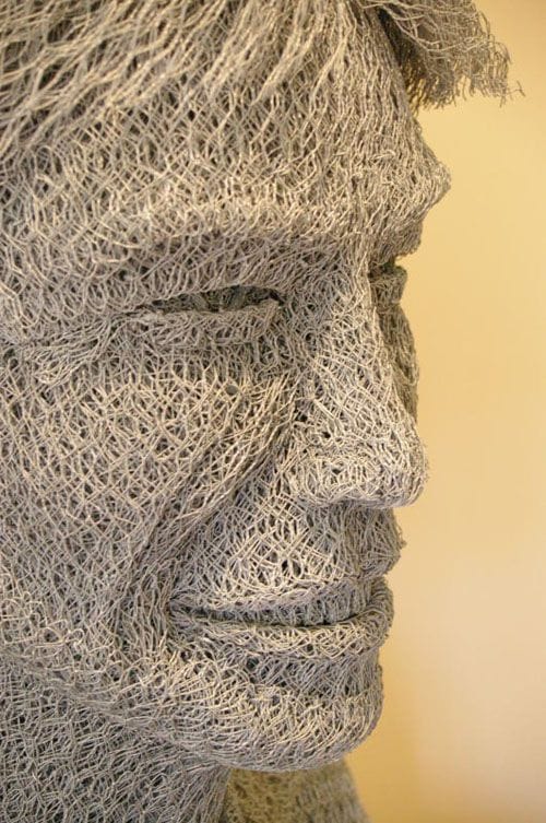 mick jagger escultura alambre ivan lovatt