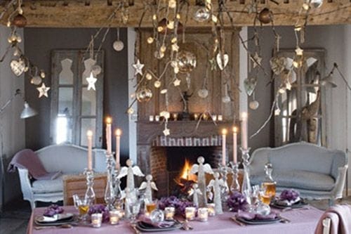 Decoración de mesas navideñas