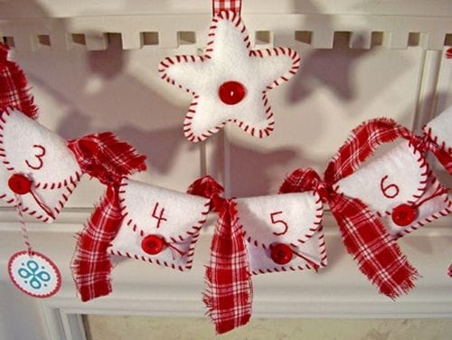 calendario adviento fieltro