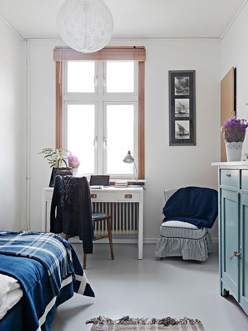 dormitorio casa nordica estocolmo suecia