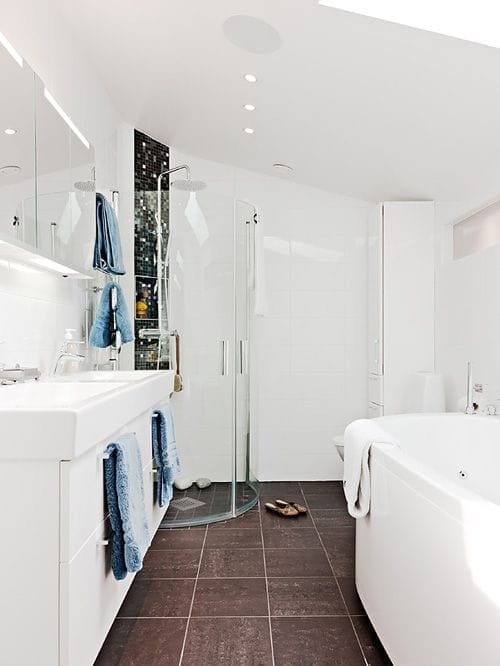 cuarto baño casa nordica estocolmo suecia