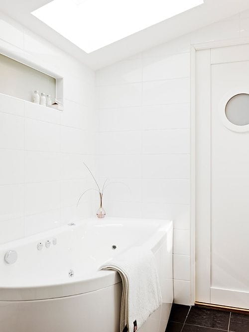 detalle cuarto baño casa nordica estocolmo suecia