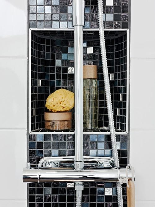 detalle ducha cuarto baño casa nordica estocolmo suecia