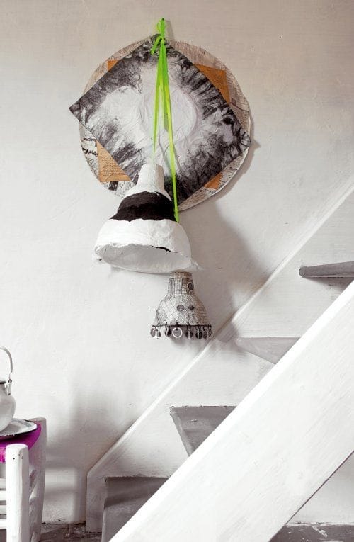 escalera estilo marroqui blanca