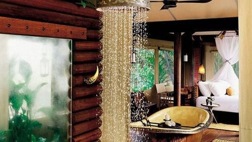baño hotel lujo four seasons tented camp golden triangle