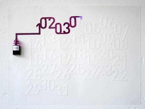 calendario tinta ink calendar