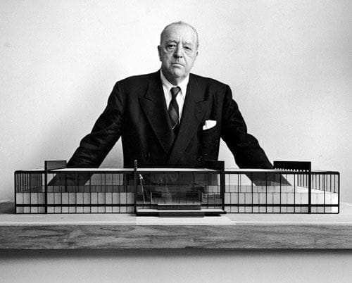 mies van der rohe blanco y negro