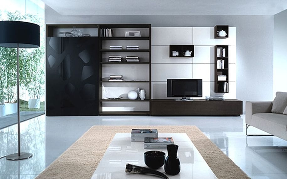 Tendencia minimalista en salones