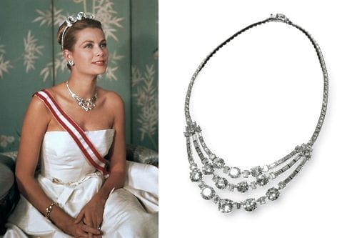 collar firma joyas cartier llevado princesa gracia familia monaco