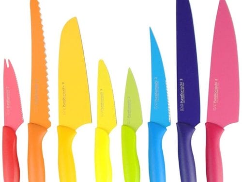 coleccion cuchillos diseño colores