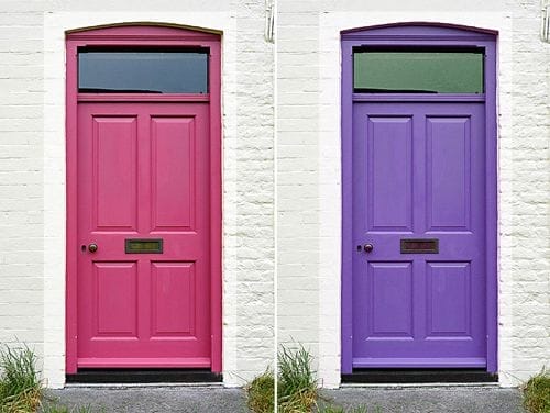 puertas rosa morada cocomale.com