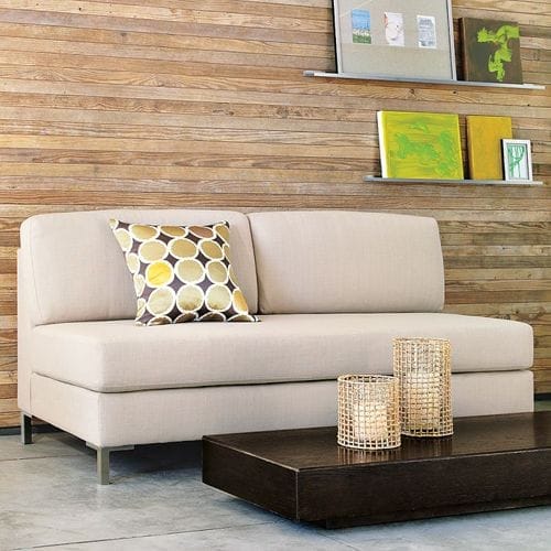armless upholstered sofa west elm