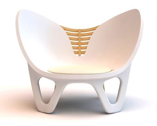 Silla innovadora de diseño escandinavo. 