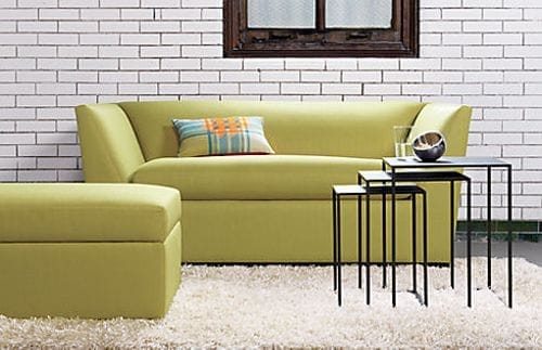 sofa julius grass twin sleeper sofa cb2