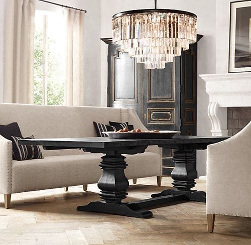 maarten upholstered settee restoration hardware