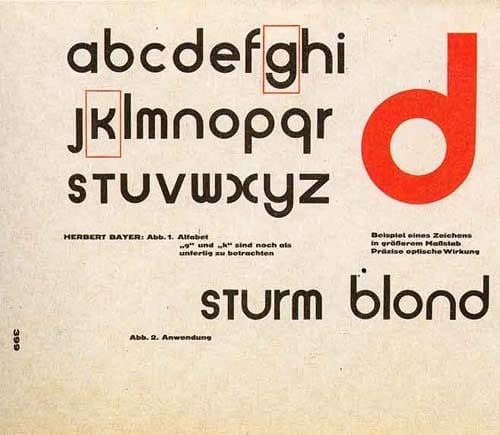 tipografia universal bayer bauhaus