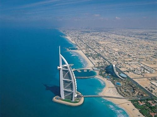 Hotel Burj Al Arab en Dubai.