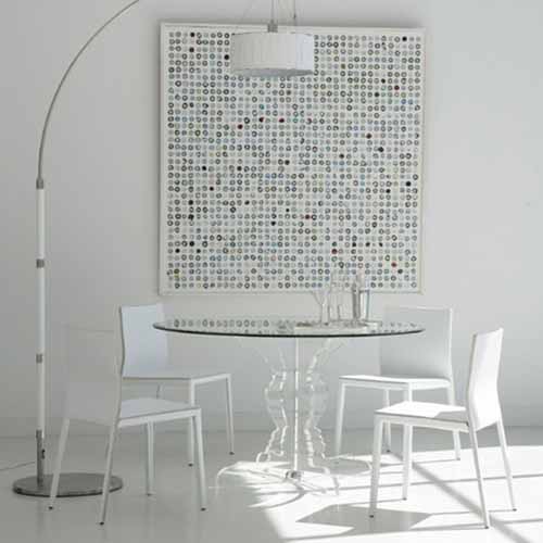 comedor moderno blanco