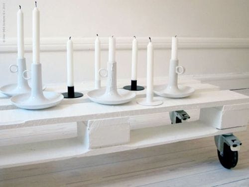 mesa blanco palet x4duros.com