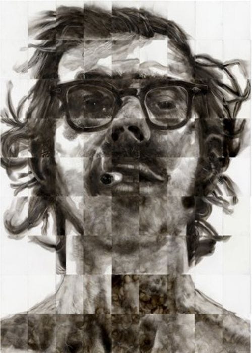 retrato chuck close steven spazuk