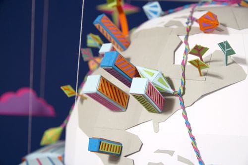 edificios happy planet trabajo papel zim and zou