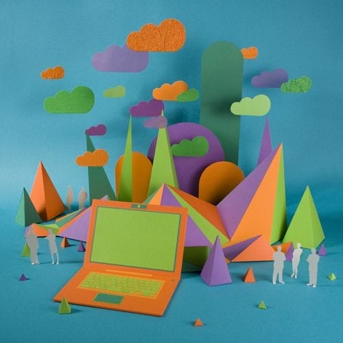 inside the cloud nubes bosque papel zim and zou