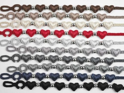 pulseras cruciani diseño corazones facebook