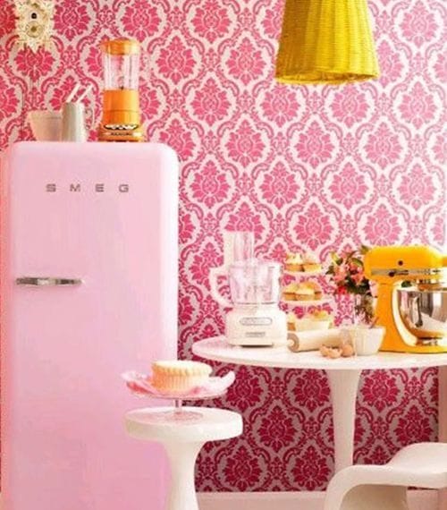nevera smeg retro rosa