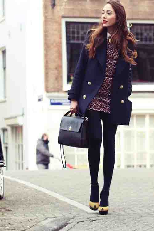 mujer moda estilo retro