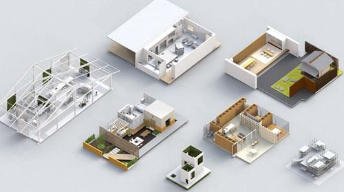 modelos casas exposicion house vision designboom.com