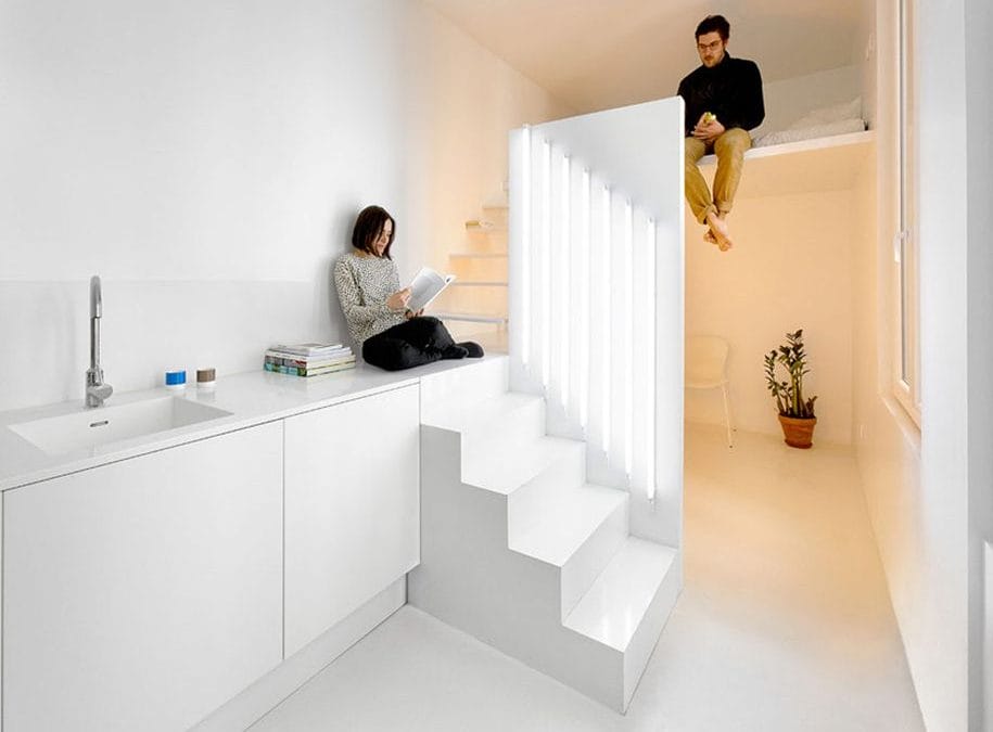 Llamativo apartamento minimalista en París