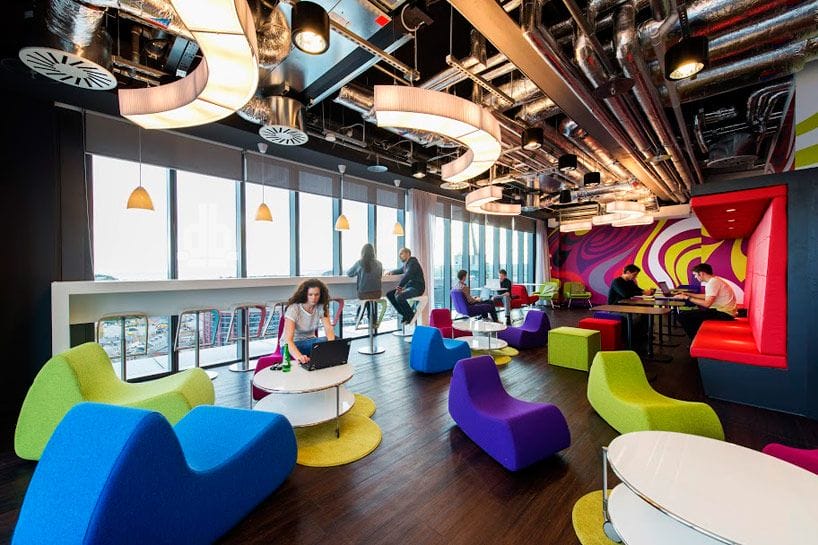 Nuevo diseño en las oficinas Google de Dublín