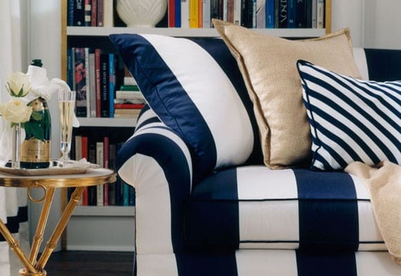 decoración navy sofa marinero
