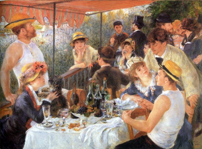 merienda comida barqueros renoir