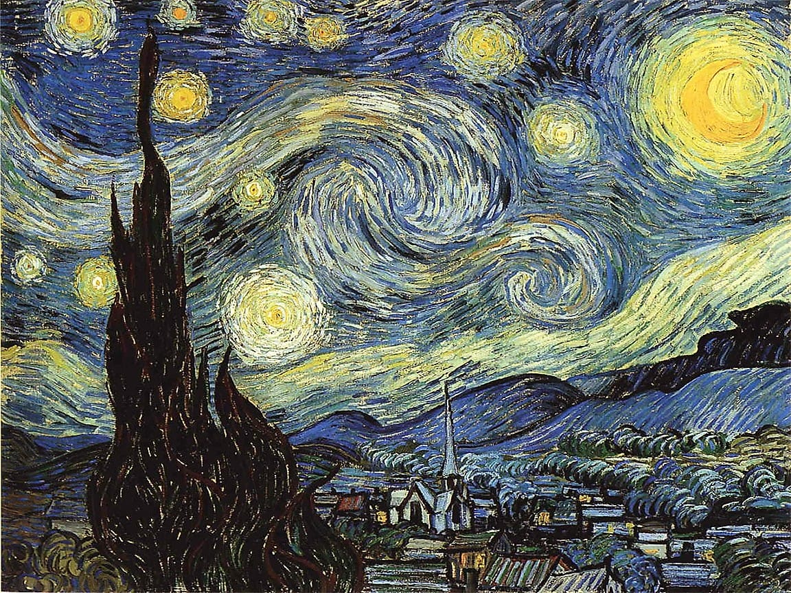 cuadro nocturno impresionista van gogh