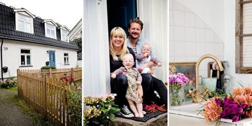 Familia en su casa compartida en Oslo