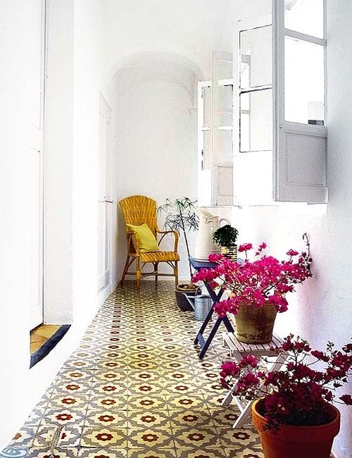 Decoración con baldosas hidráulicas, un toque retro genial