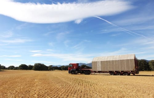 desplazamiento casa prefabricada portatil