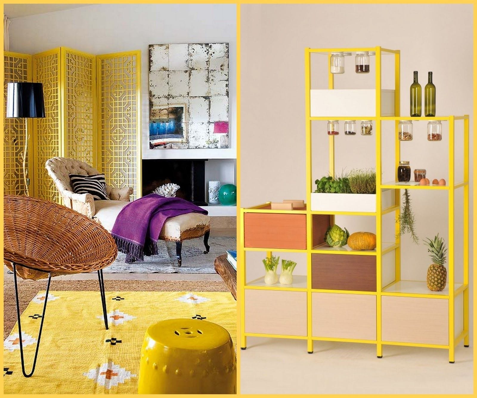 Decoración con amarillo, un toque alegre para el hogar