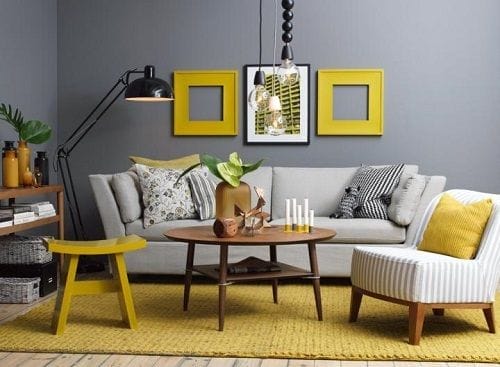 Decoración con amarillo
